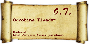 Odrobina Tivadar névjegykártya